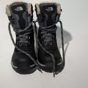 The North Face Black and Gray Winter Boots